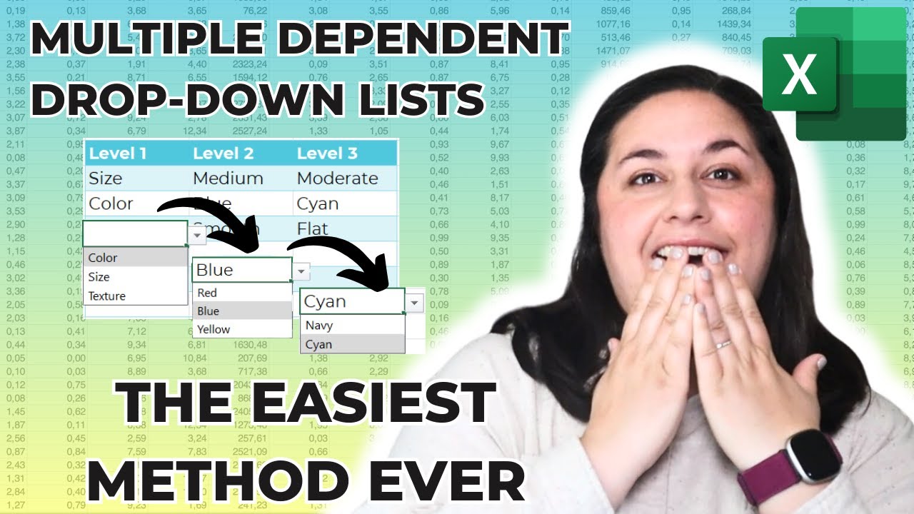 Несколько зависимых раскрывающихся списков в Excel | НОВЫЙ простой метод | Работает с несколькими...