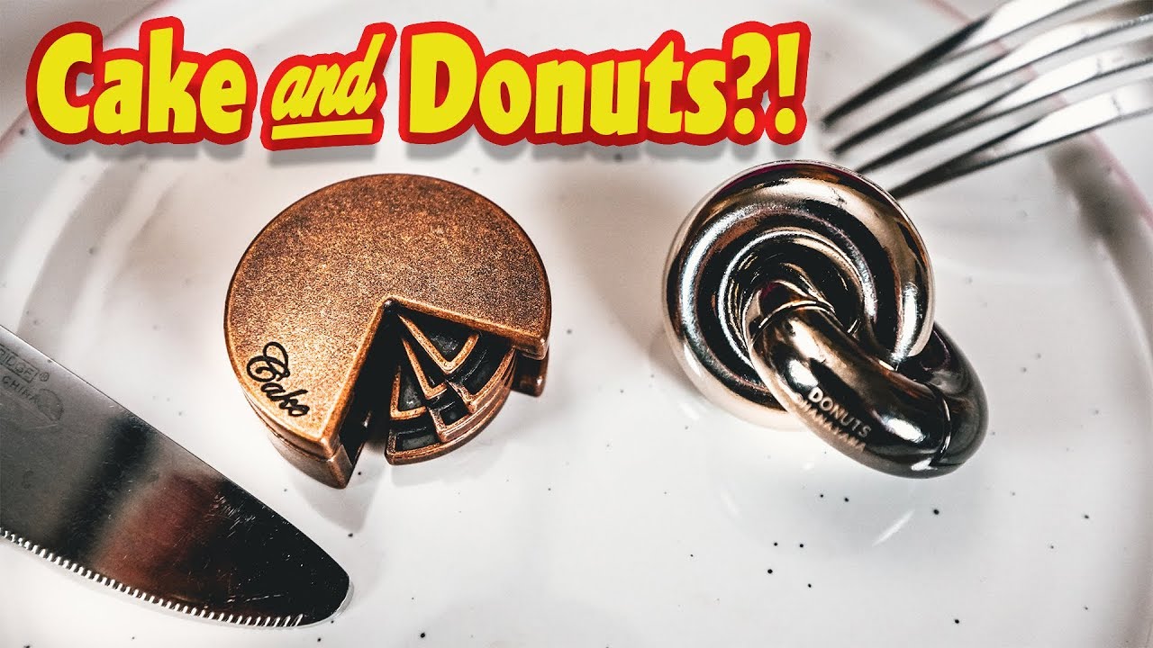 Cake and Donuts Cast Puzzles - Hanayama Solutions