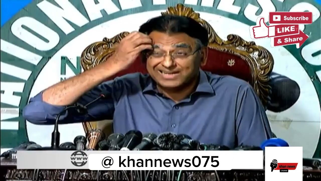 Live-asad umar press conference part 1- Asad Umar left in PTi
