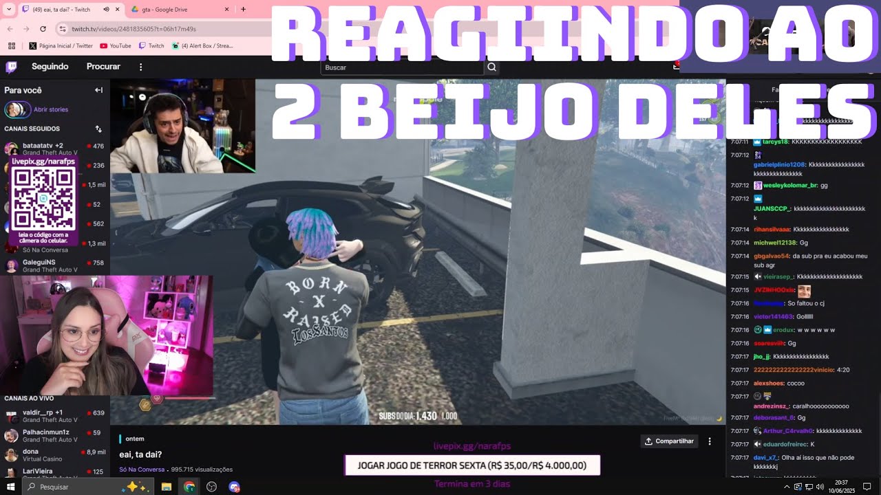 NARA REAGINDO AO SEGUNDO BEIJO DO CONNOR E LUNA!!!