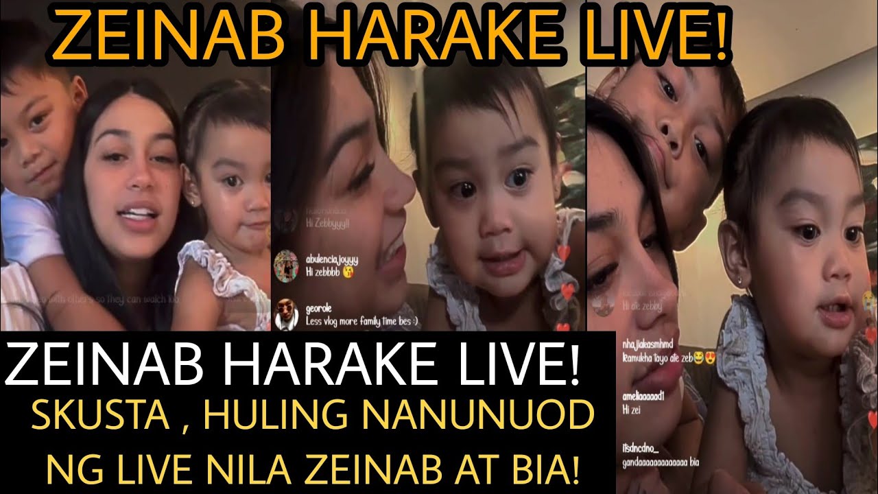 SKUSTA CLEE HULING NANUNUOD NG LIVE NILA ZEINAB HARAKE AT BIA 😘😘| ZEINAB LATEST LIVE!