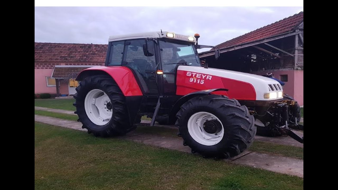 Обзор трактора Steyr 9115. Overview tractor Steyr 9115.