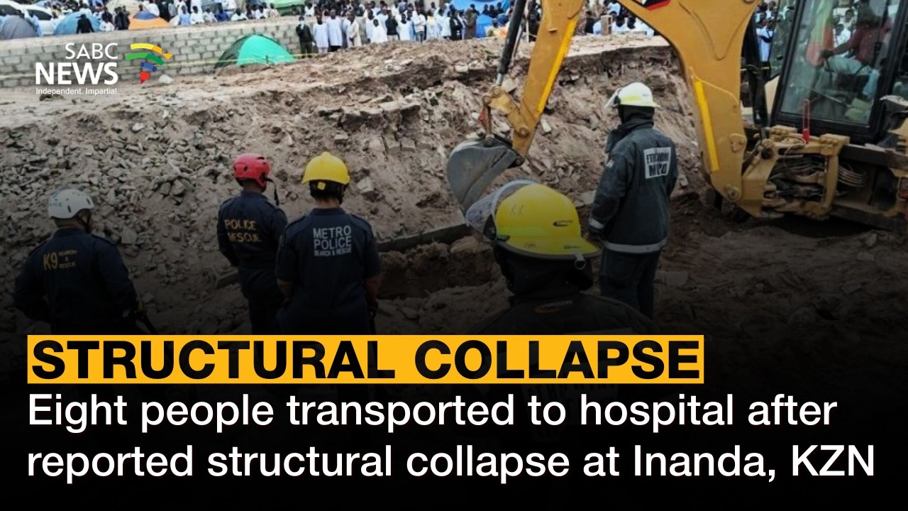 Eight people transported to hospital after reported structural collapse at Inanda, KZN