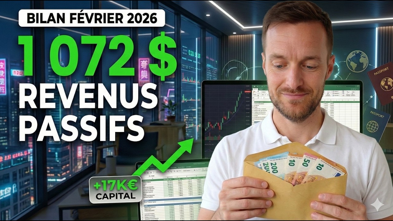 💸 MES REVENUS PASSIFS  ET MA STRATEGIE 🤑 : FEVRIER 2026 ⚡