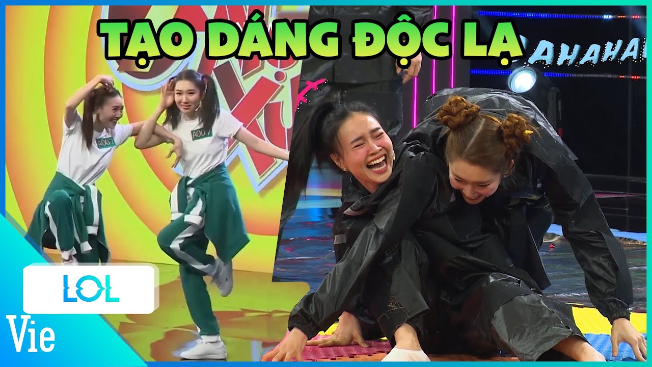 1001 pha TẠO DÁNG ĐỘC LẠ 7 Nụ: Lan Ngọc - Thúy Ngân quằn quại, ông chú Tiến Luật sát phạt hả hê