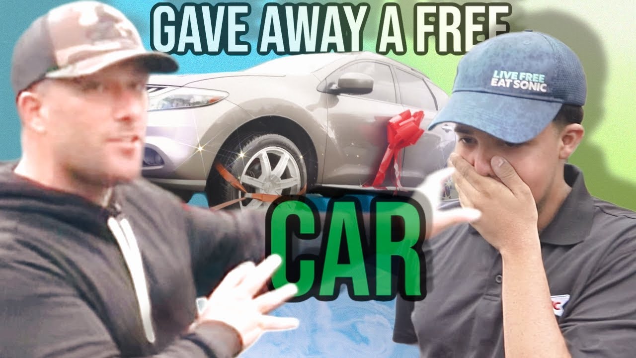 I gave a car away to drive-through employee ￼