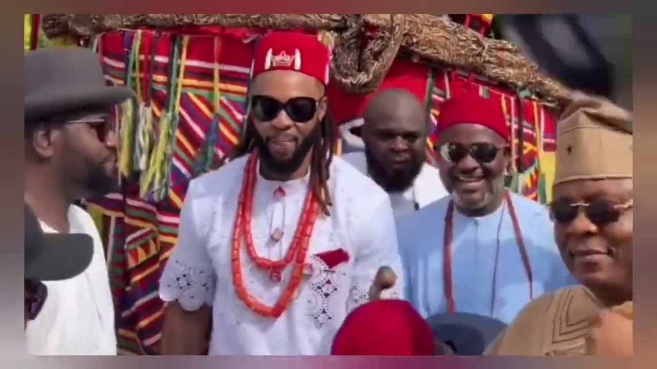 FLAVOUR'S THE Glitz And Glamour At Flavour's Father's Burial Ceremony in Enugu