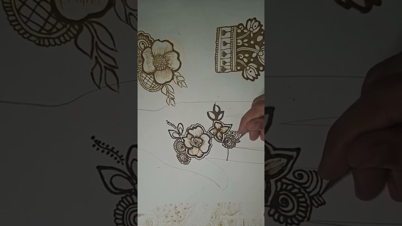 Stylish mehndi design 
