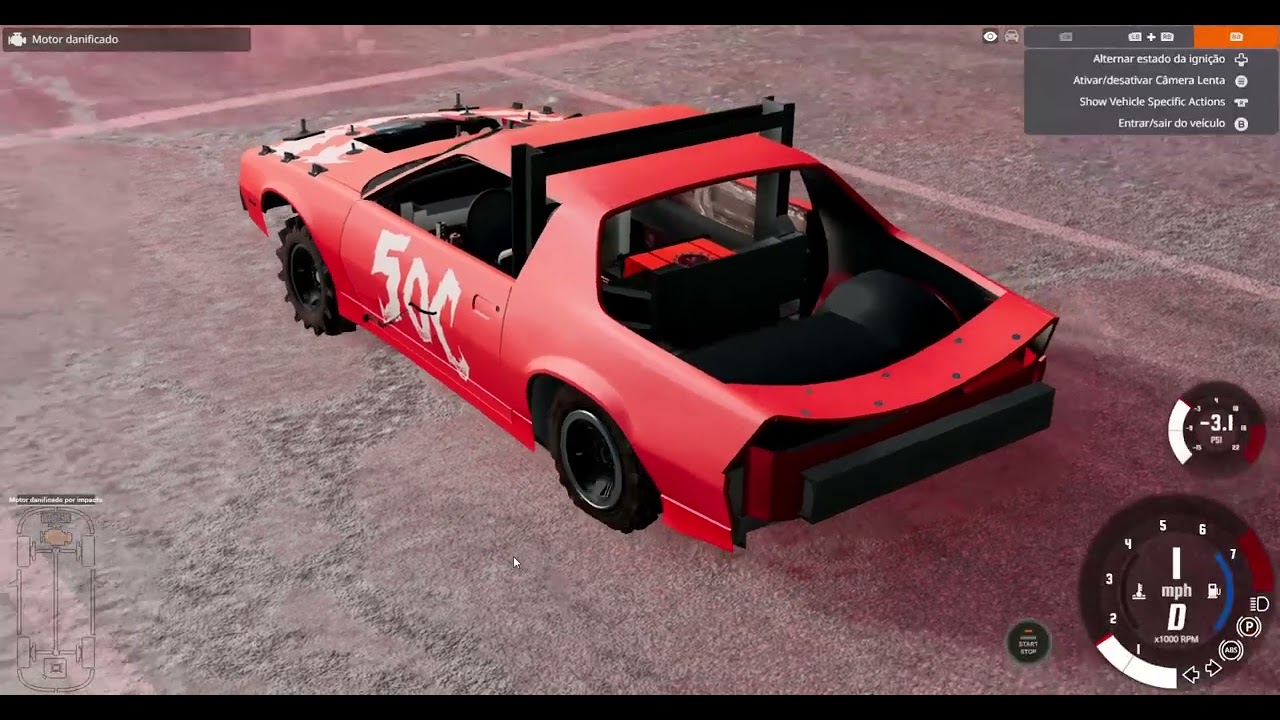Destruição de carros vs Trilha fácil BEAMNG.DRIVE