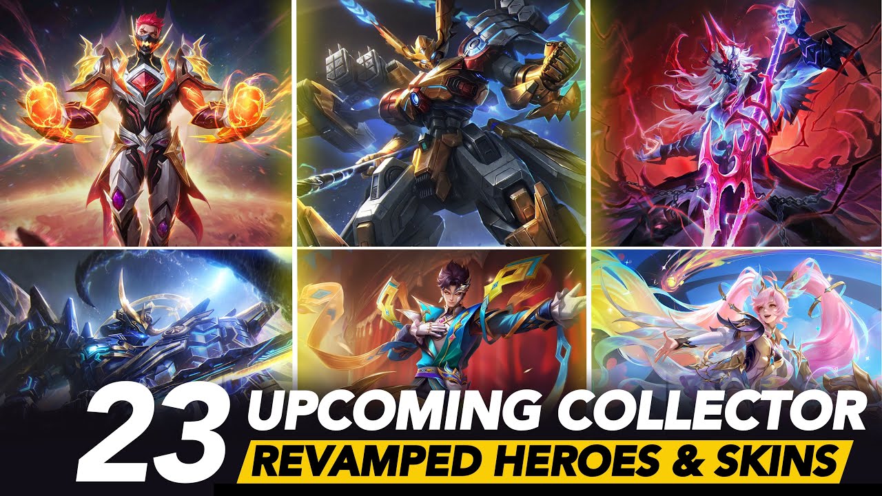 23 UPCOMING COLLECTORS SKINS| EPIC| SPECIAL| ELITE| REVAMPED HEROES & FREE SKINS INTROS