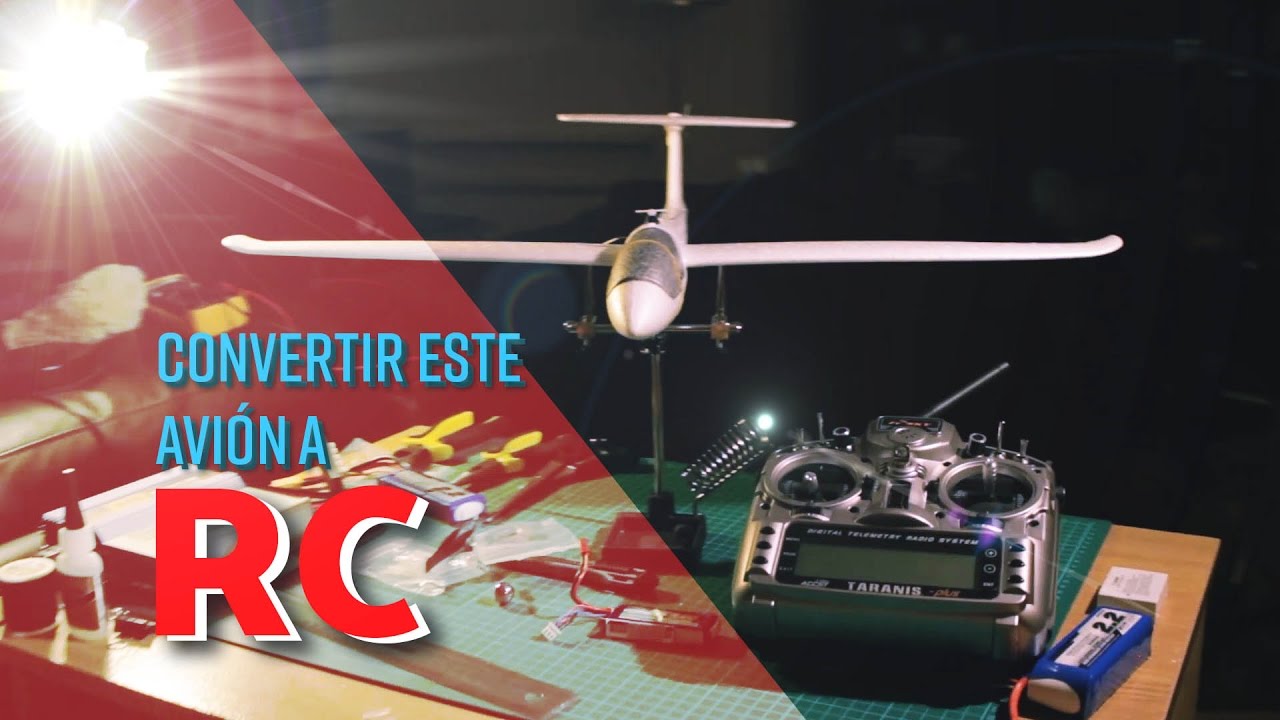 Modificación de planeador vuelo libre a RC | Multiplex Mini Solius