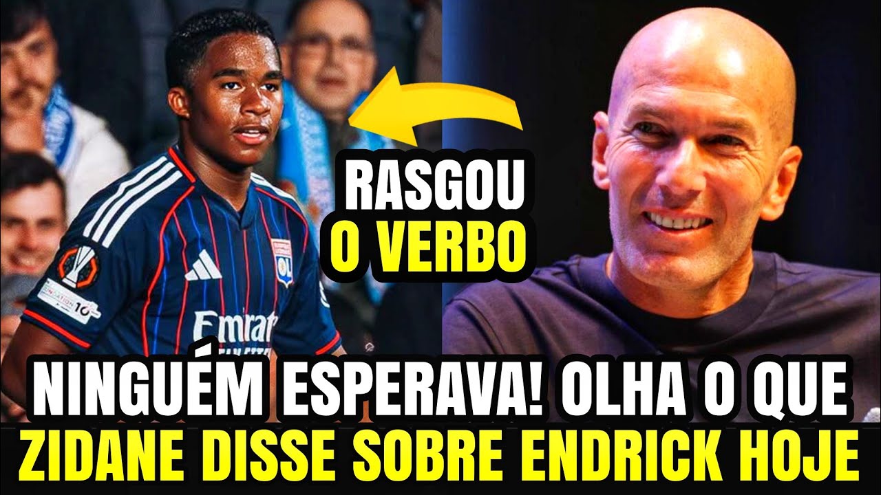 🚨ZIDANE DEFENDE ENDRICK APÓS CRÍTICAS DA MÍDIA FRANCESA!