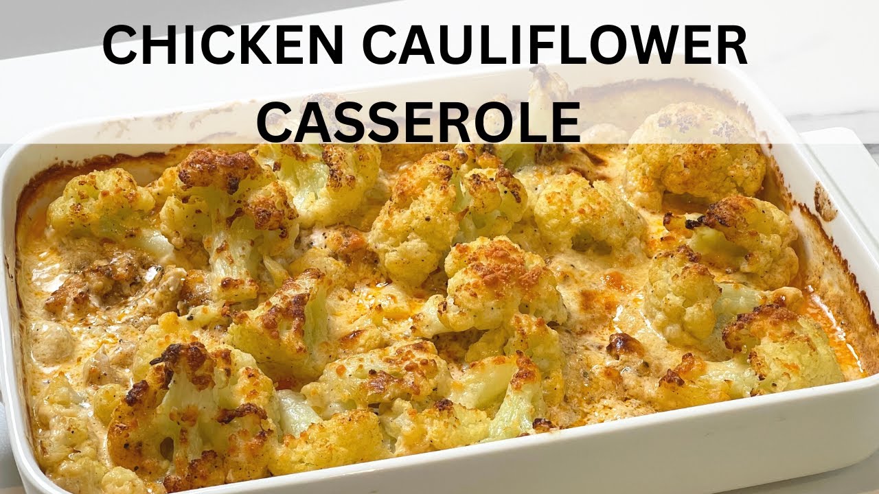 I Make this QUICK DINNER All the Time/ Chicken and Cauliflower Casserole the Easy Way
