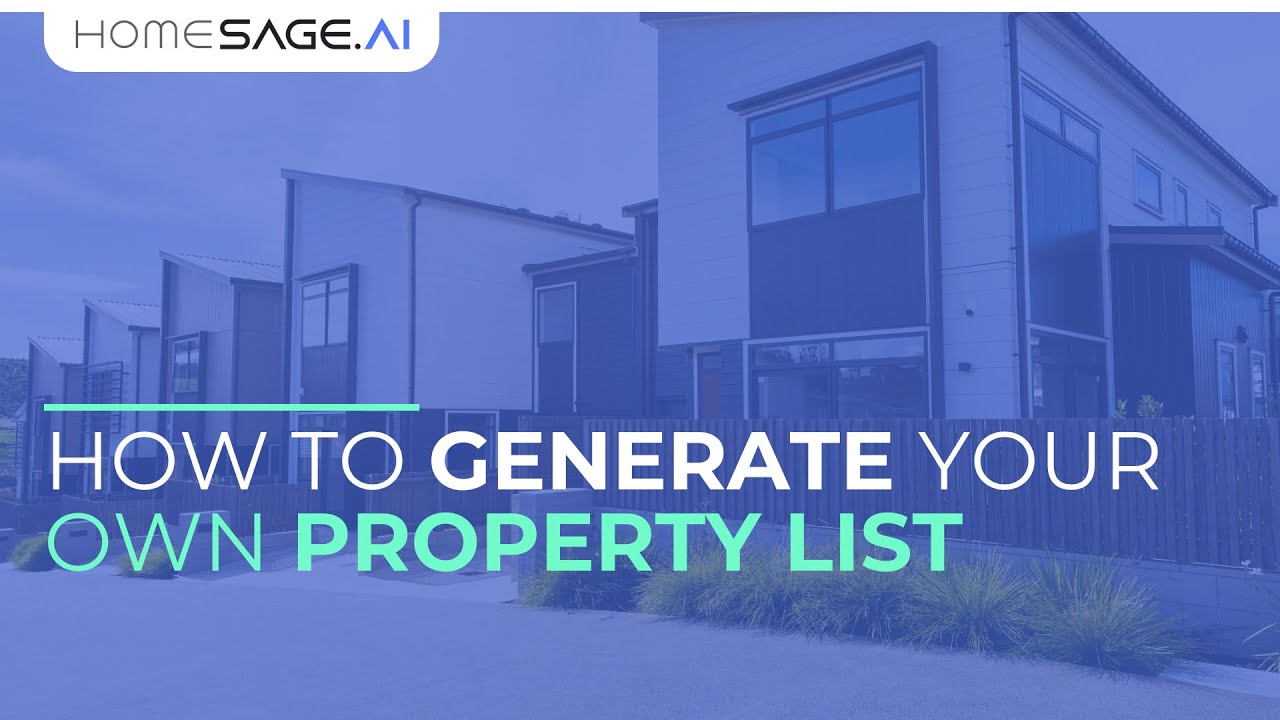 Build a Powerful Property Investment List with Homesage.ai Real Estate Data APIs & AI Tools