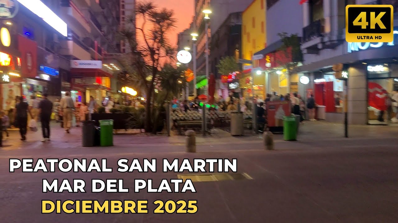 Caminata por la Peatonal San Mart&iacute;n | Mar del Plata (Diciembre 2025)