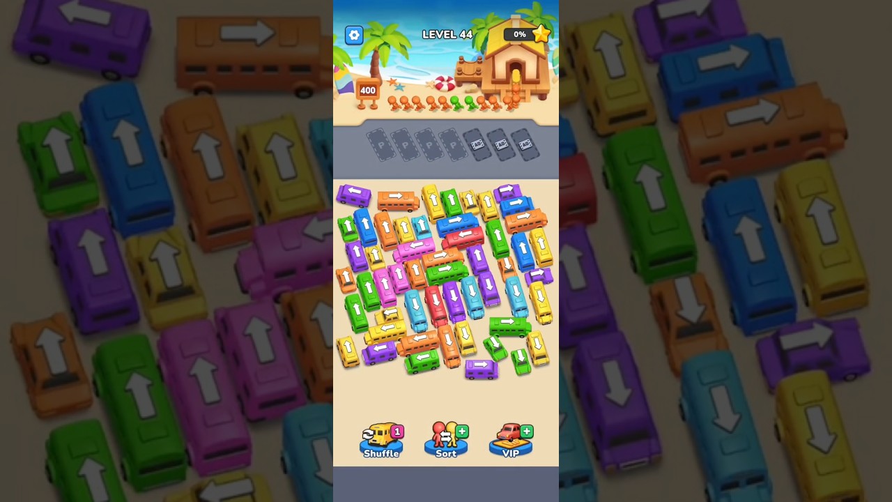 Bus Jam : Car Parking Games Level 44  #games #mobilegaming #puzzlegame  #androidgames