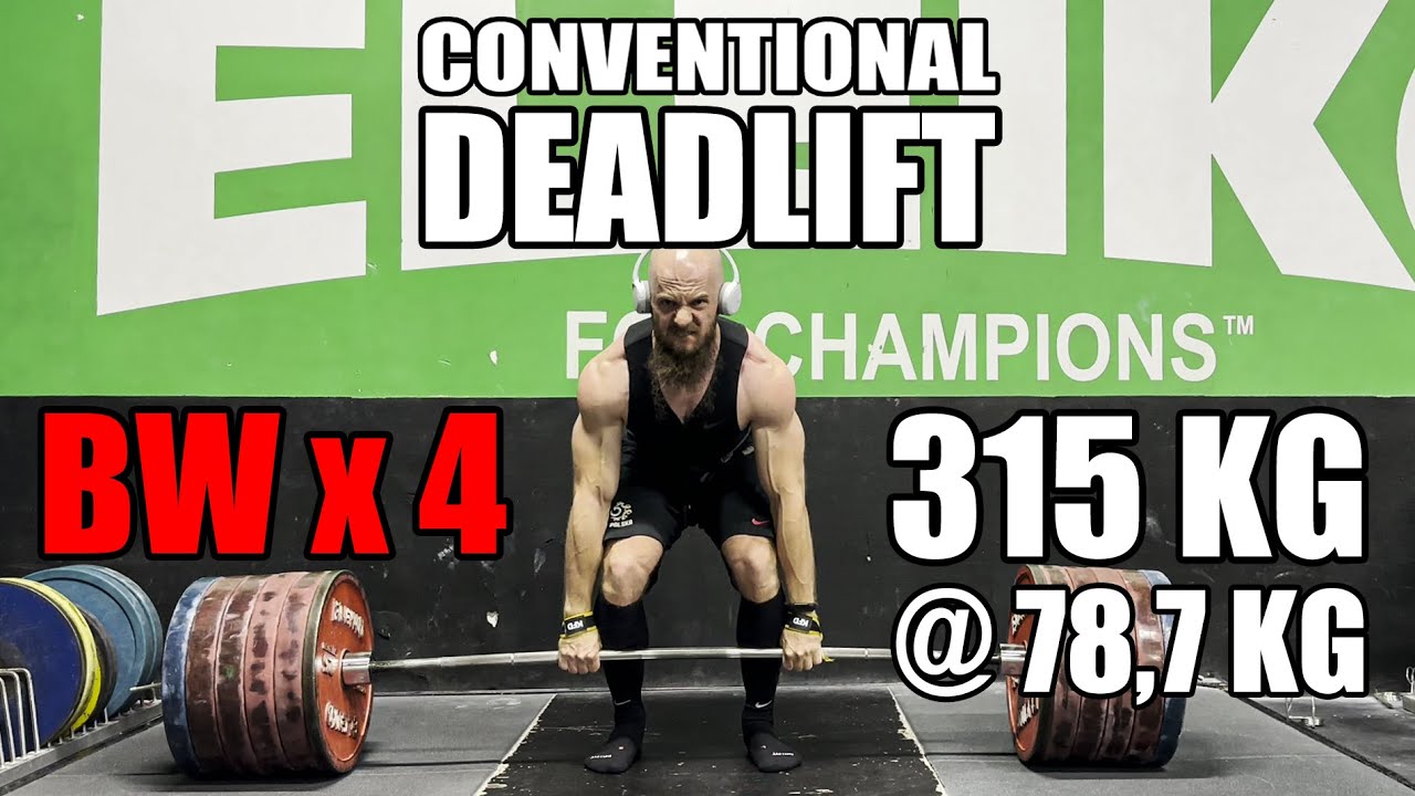 DEADLIFT bodyweight X4 | 315kg @78,7kg | klasyk oczywiście
