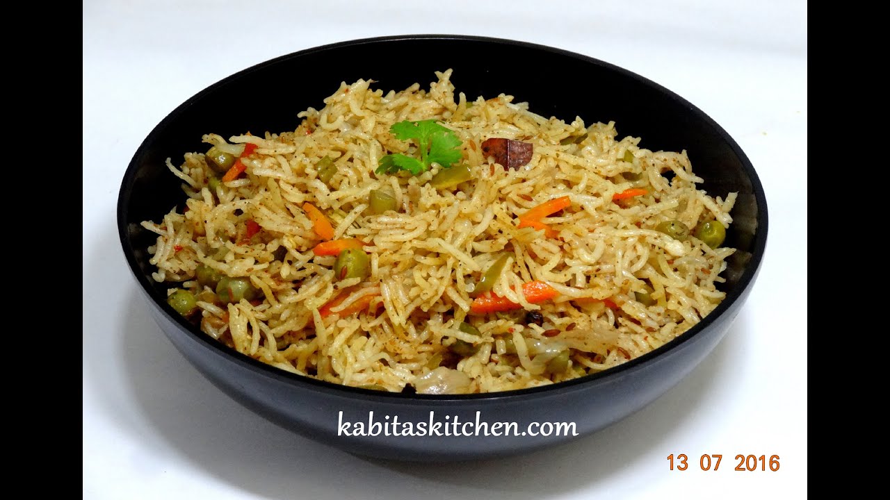 Quick Vegetable Biryani-Veg Biryani In Pressure Cooker-Pressure Cooker Biryani-Easy Biryani Recipe