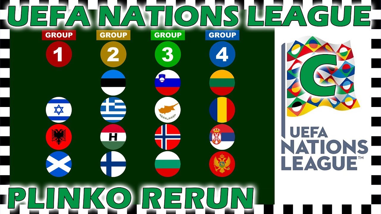 UEFA Nations League C Rerun - Plinko Marble Race - Who Will Win? - Algodoo