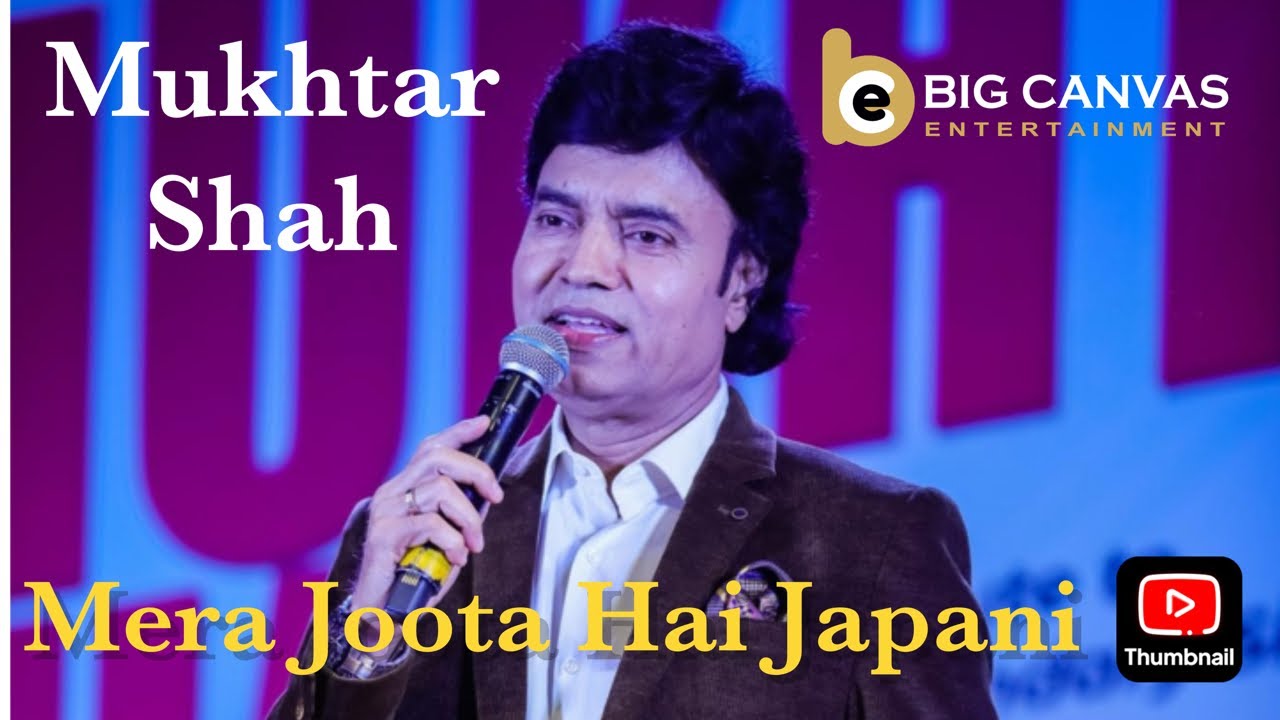 MERA JOOTA HAI I MUKHTAR SHAH I LIVE CONCERT I MUKESH I SHREE420 I SHANKAR JAIKISHAN I SHAILENDRA