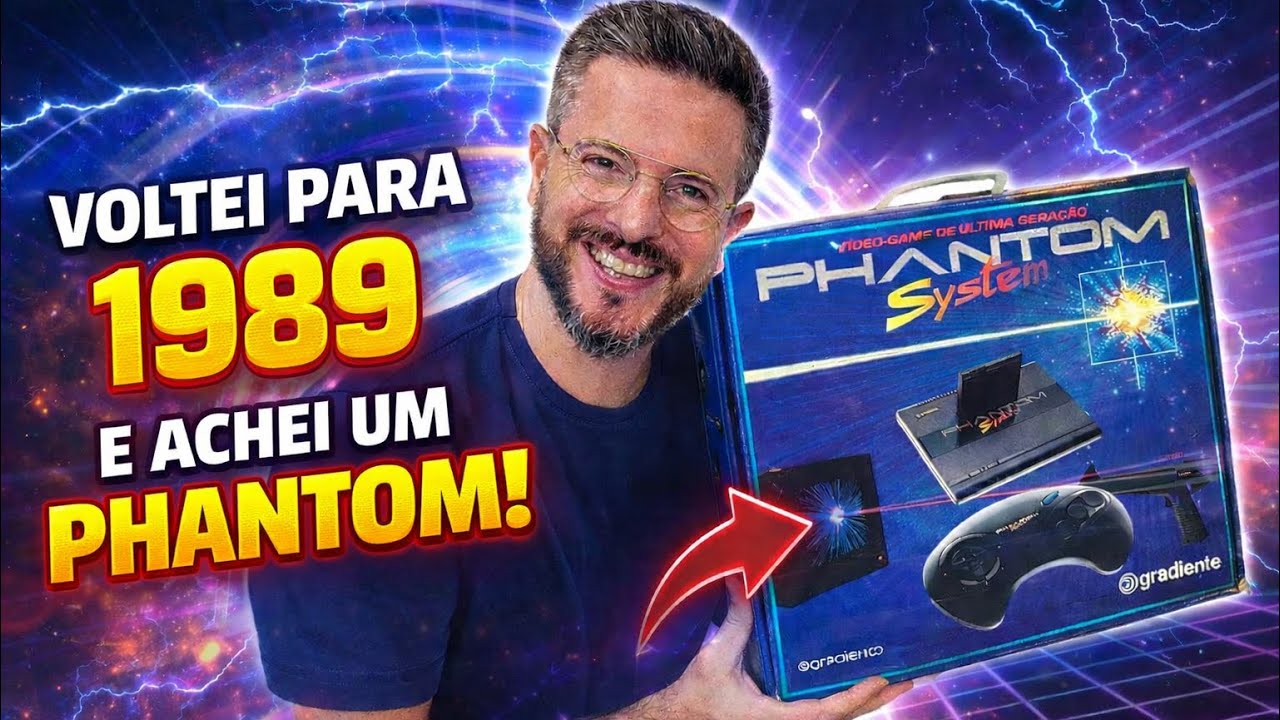 Eu voltei a 1989, fazendo um UNBOXING de um PHANTOM SYSTEM completaço!