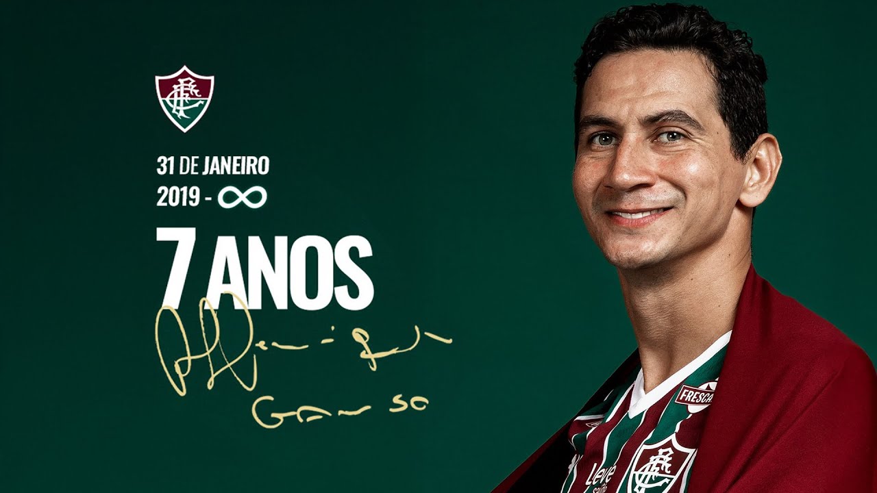 HÁ SETE ANOS, A CAMISA 10 DO FLUMINENSE ENCONTROU O JOGADOR QUE HOJE A SIMBOLIZA. OBRIGADO, GANSO!