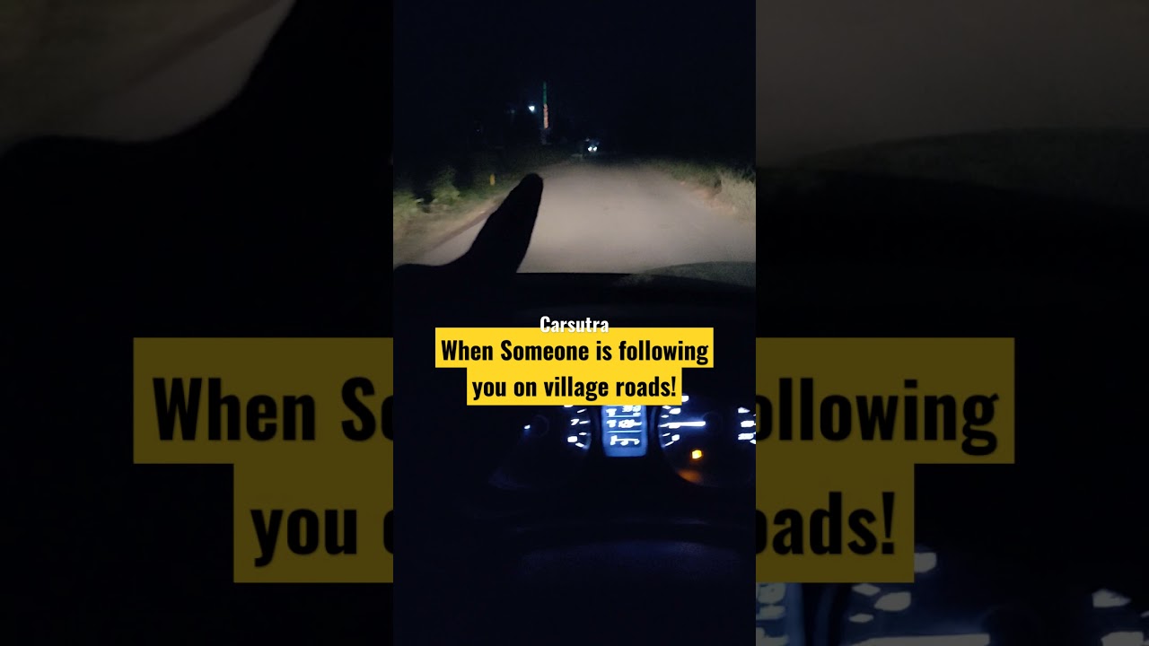 When Someone is following you on village roads! #shorts #roadrage #emergency #cartips