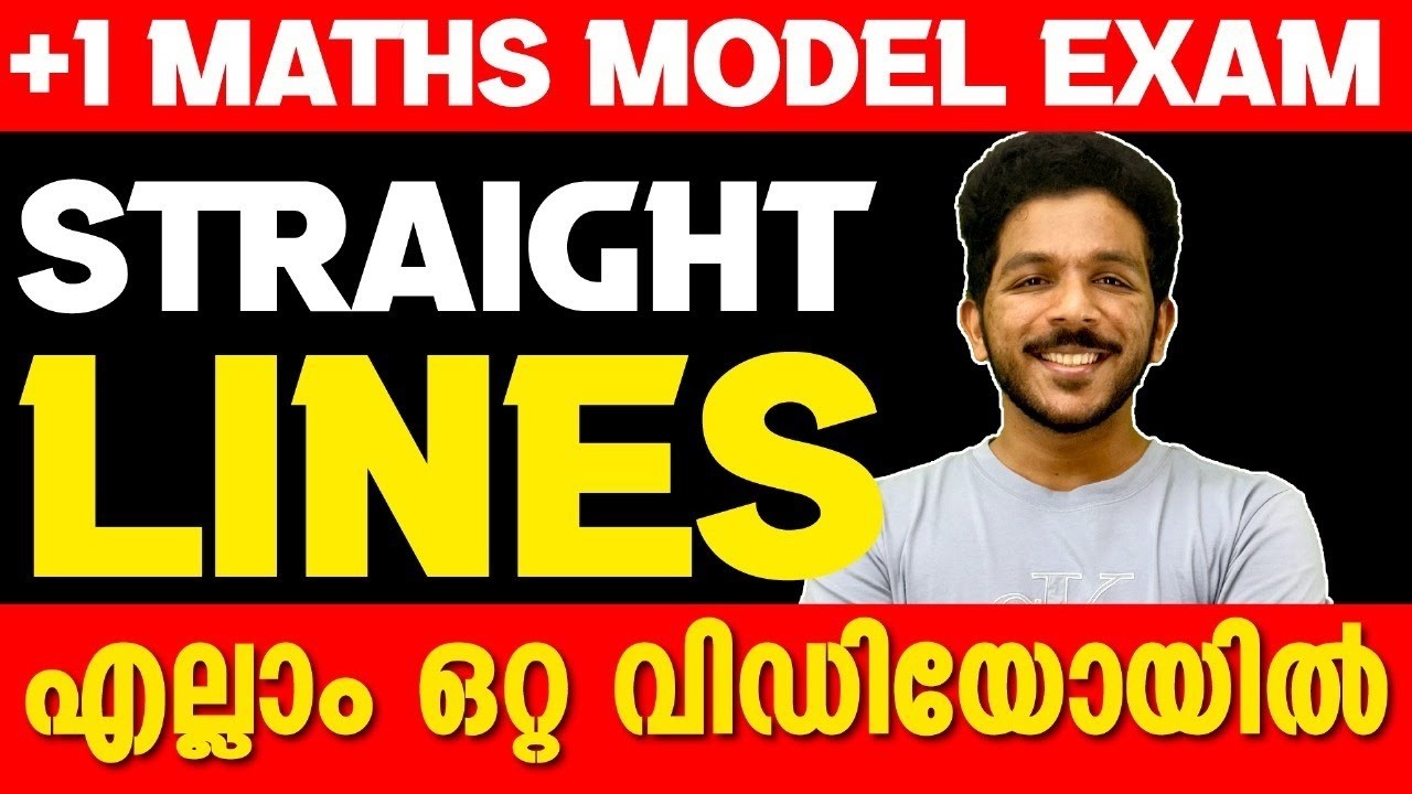 Plus One Maths Model Exam | Straight Lines - All Lines in One Video | Exam Winner +1