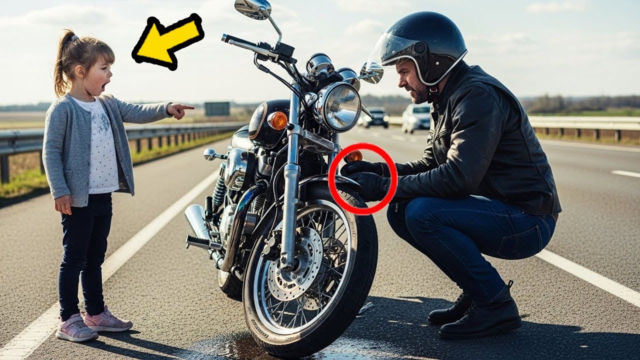 Das kleine Mädchen wies auf ein Leck am Fahrrad hin – und rettete den Radfahrer vor einem tödlichen