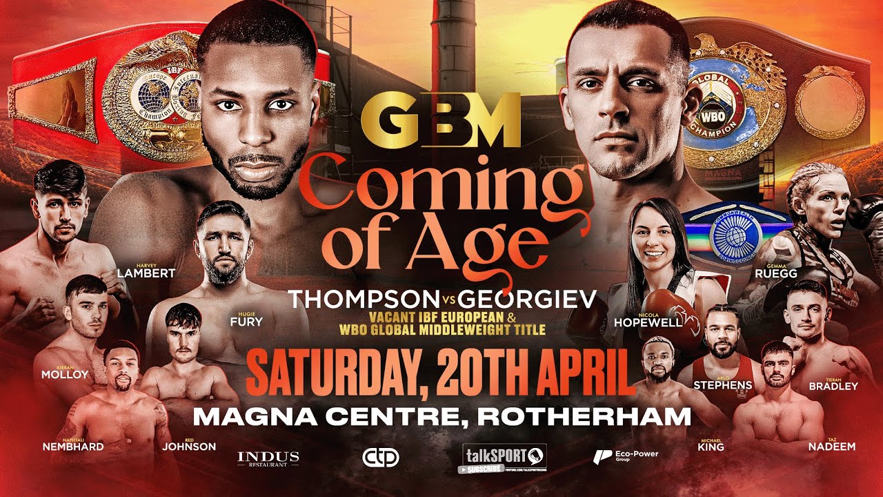 SHAKIEL THOMPSON V VLADIMIR GEORGIEV | LIVE & EXCLUSIVE 🥊 | GBM Boxing x talkSPORT Boxing