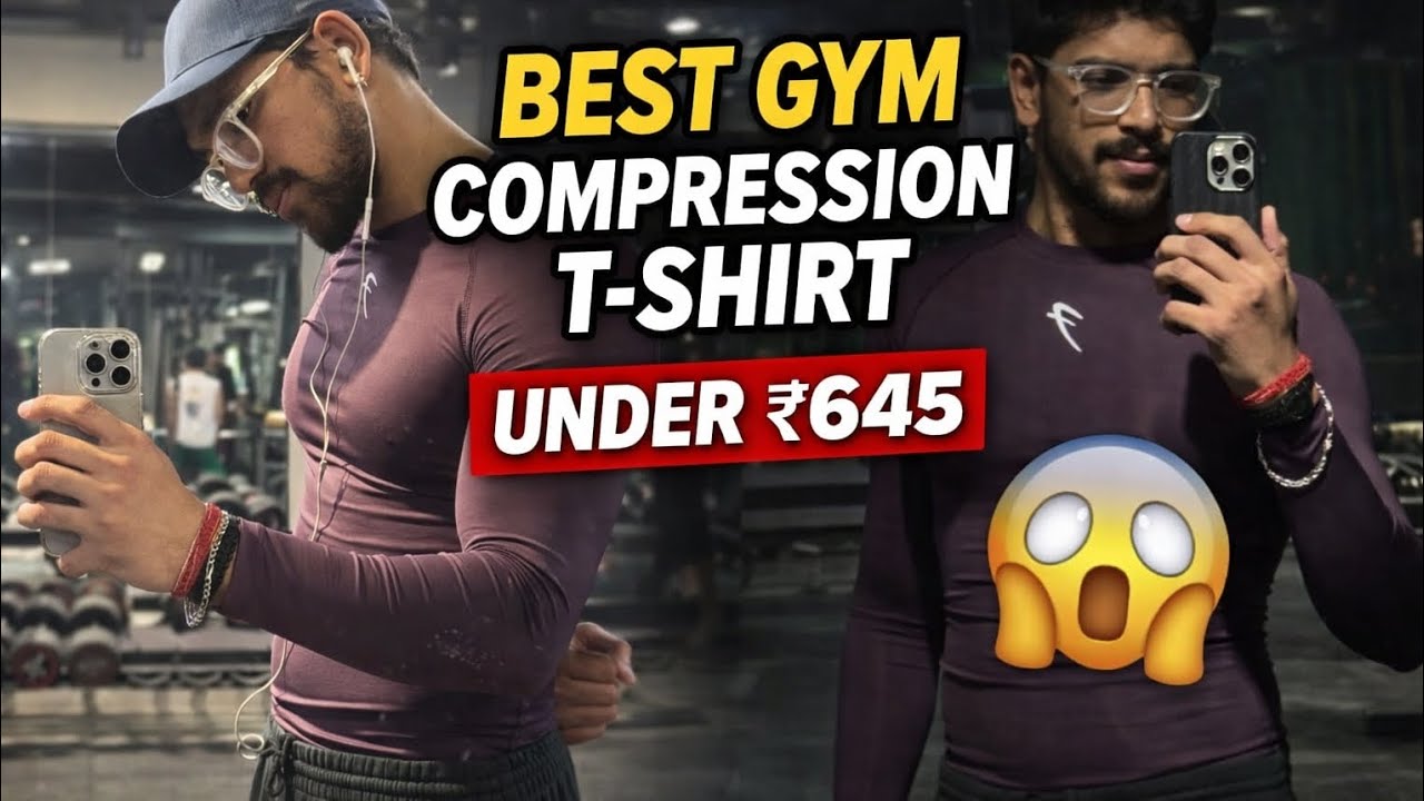 Budget Gym Wear Alert 🚨 Best Compression T-Shirt Under ₹645