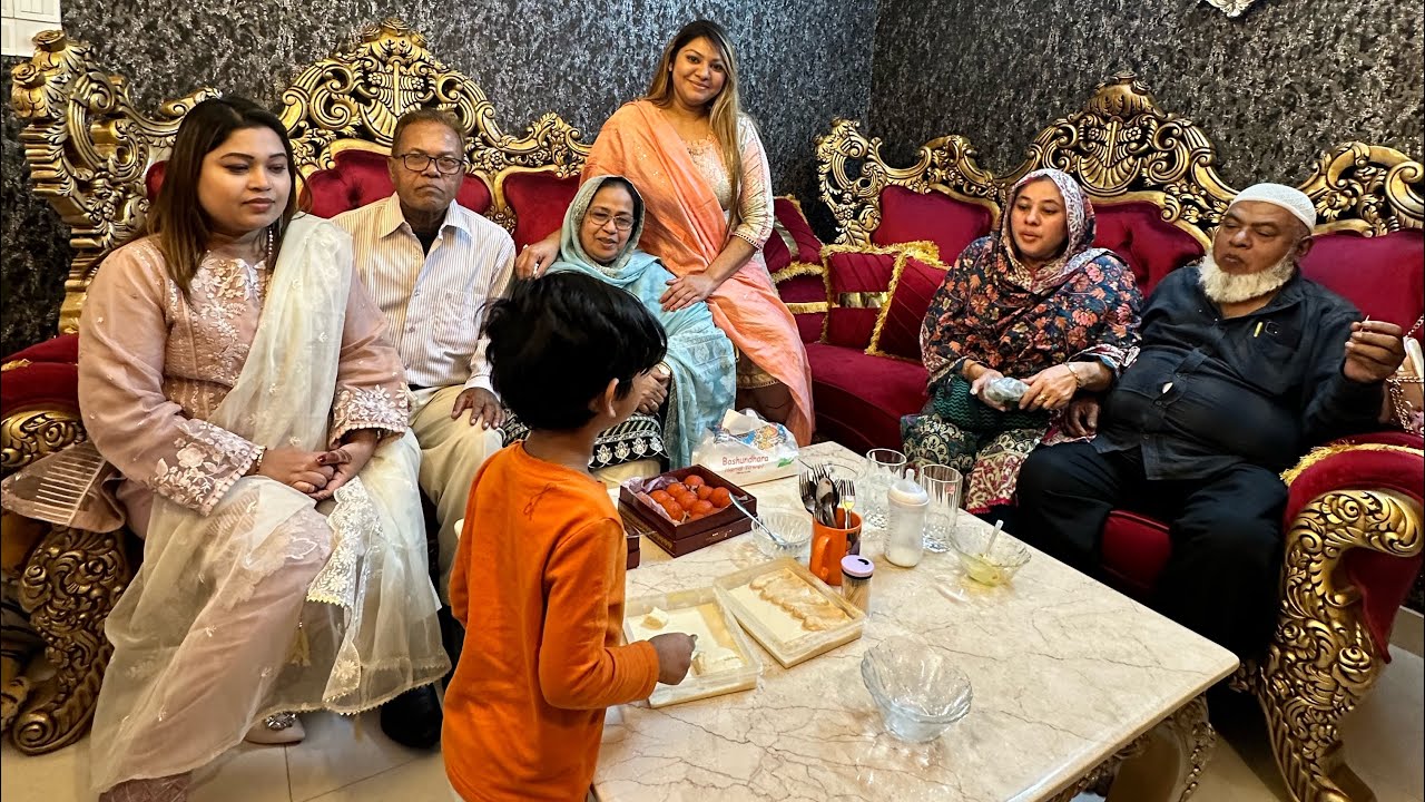 আজকে আমাদের বাসায় নতুন মেহমানদের সাথে সন্ধা থেকে রাত পর্যন্ত অনেক ভালো সময় পার করলাম
