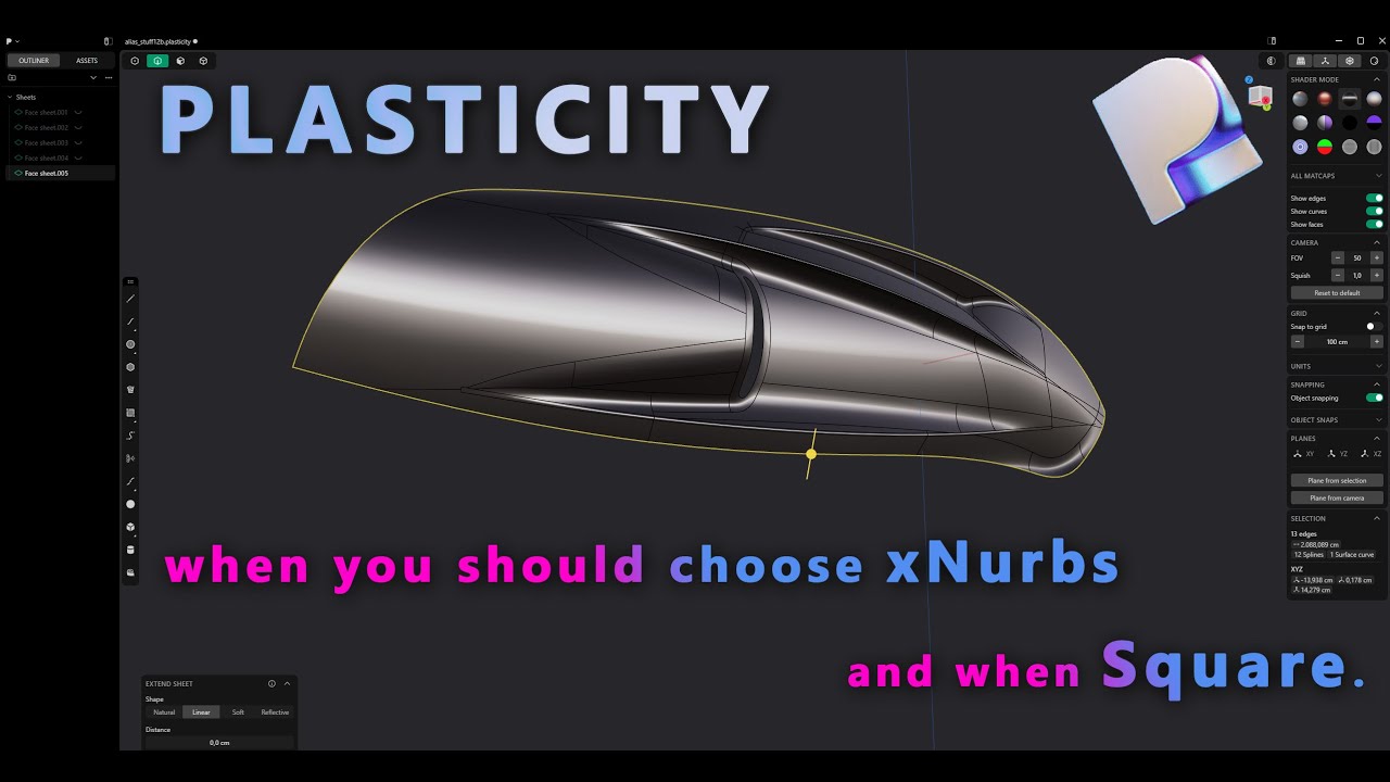 Plasticity 3D | SQUARE or xNURBS | Sharing of Knowhow | When We Should Choose What?