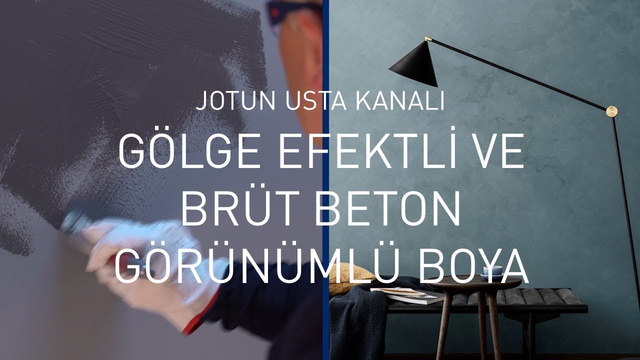 Gölge Efektli ve Brüt Beton Görünümlü Boya