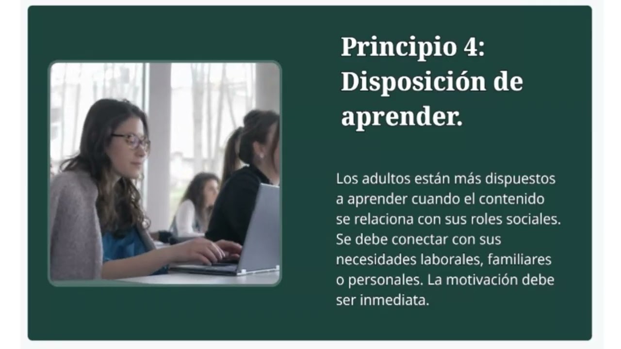 Andragog&iacute;a: principios fundamentales.
