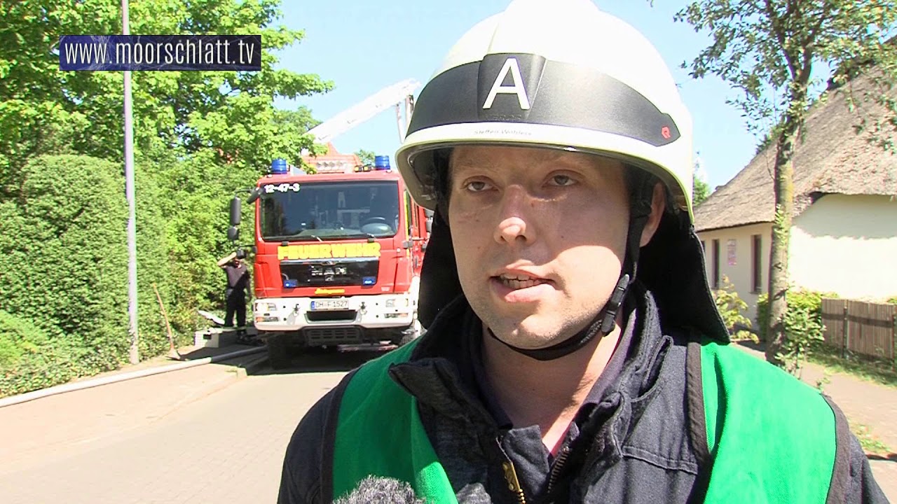 Dachgeschossbrand in Mehrfamilienhaus - Leeste - Gemeinde Weyhe - 7.5.2018