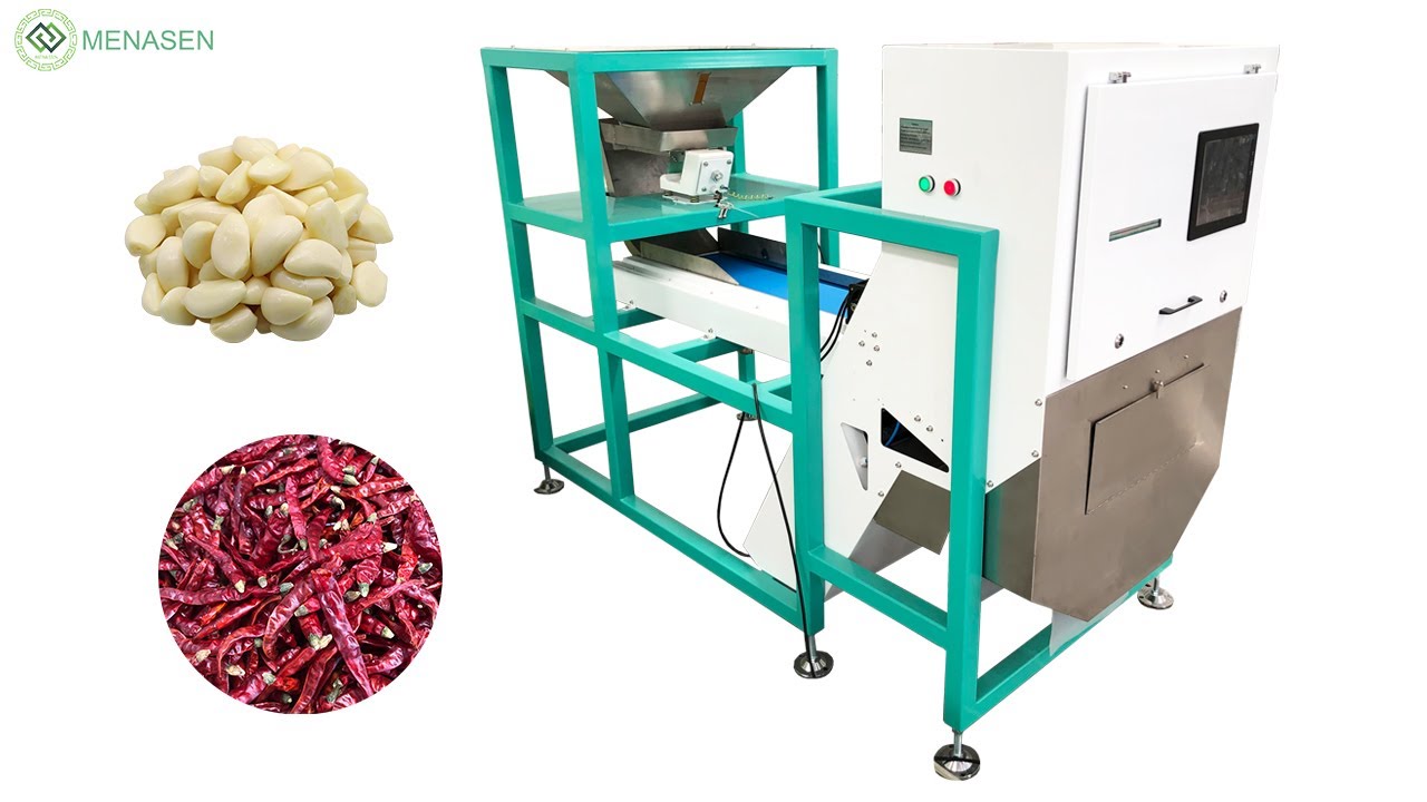 MNS-S300 S600 Garlic Clove Chili Macadamia Cashew Nut Color Sorter| Sorting Grading Colour Sorter
