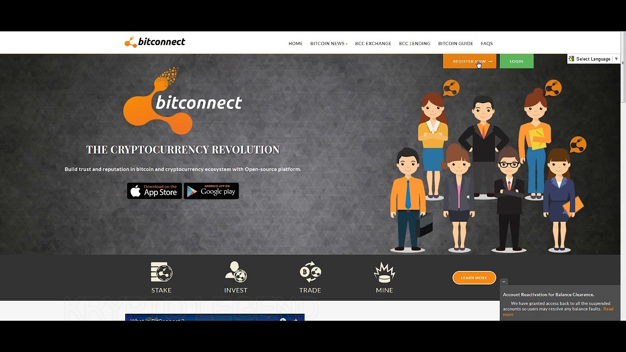 Getting Registered with Bitconnect