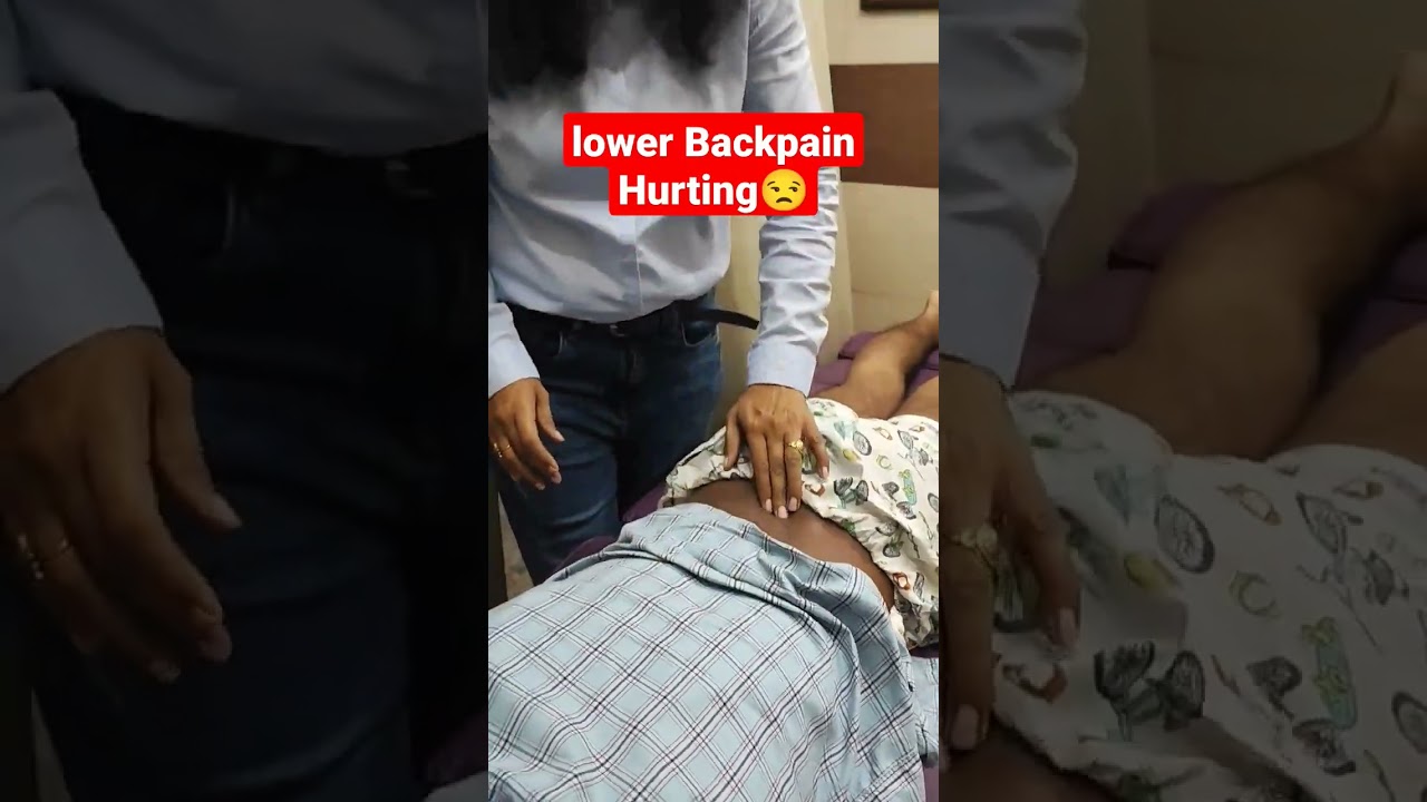 Lumber spinous process mobilization for Lower Back Pain #Indianreels #manualtherapy  #lowerbackpain