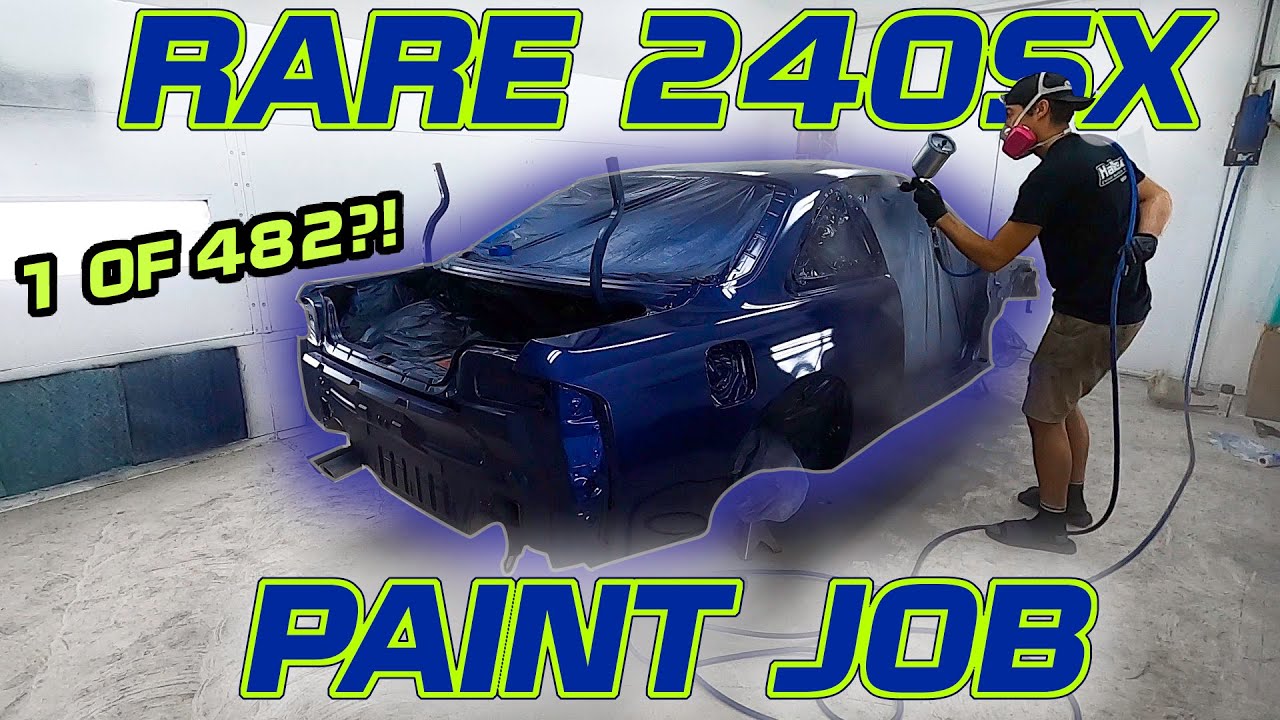240SX Gets Painted in VERY RARE Paint Color | Mediterranean Blue BP3