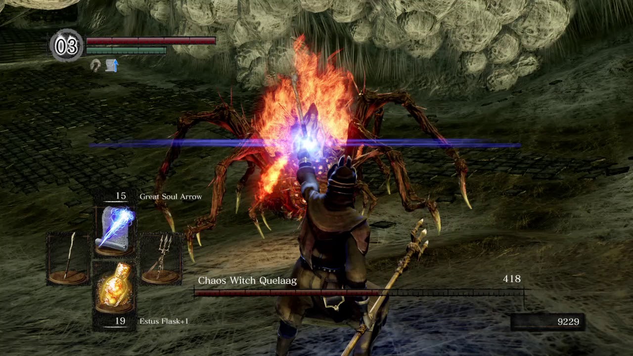 DSR: Quelaag Sorcery Stunlock