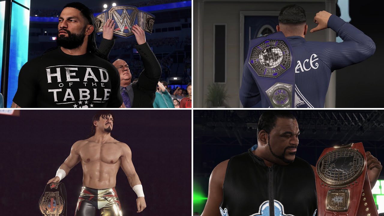 WWE 2K22 New Champion Entrances: Reigns, Guerrero, Devlin, Keith Lee, Escobar, Samoa Joe, KLR & Miz