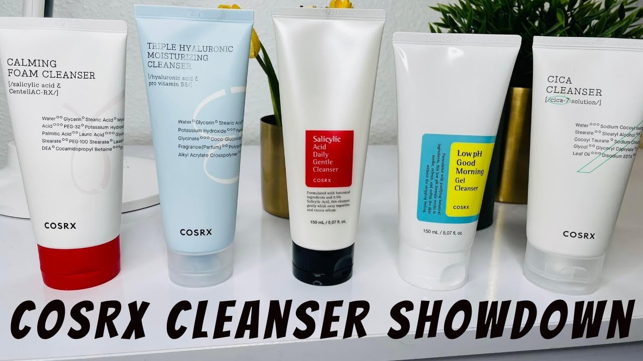 COSRX Cleanser Showdown | Review | Ranking | Cleansers for dry sensitive skin