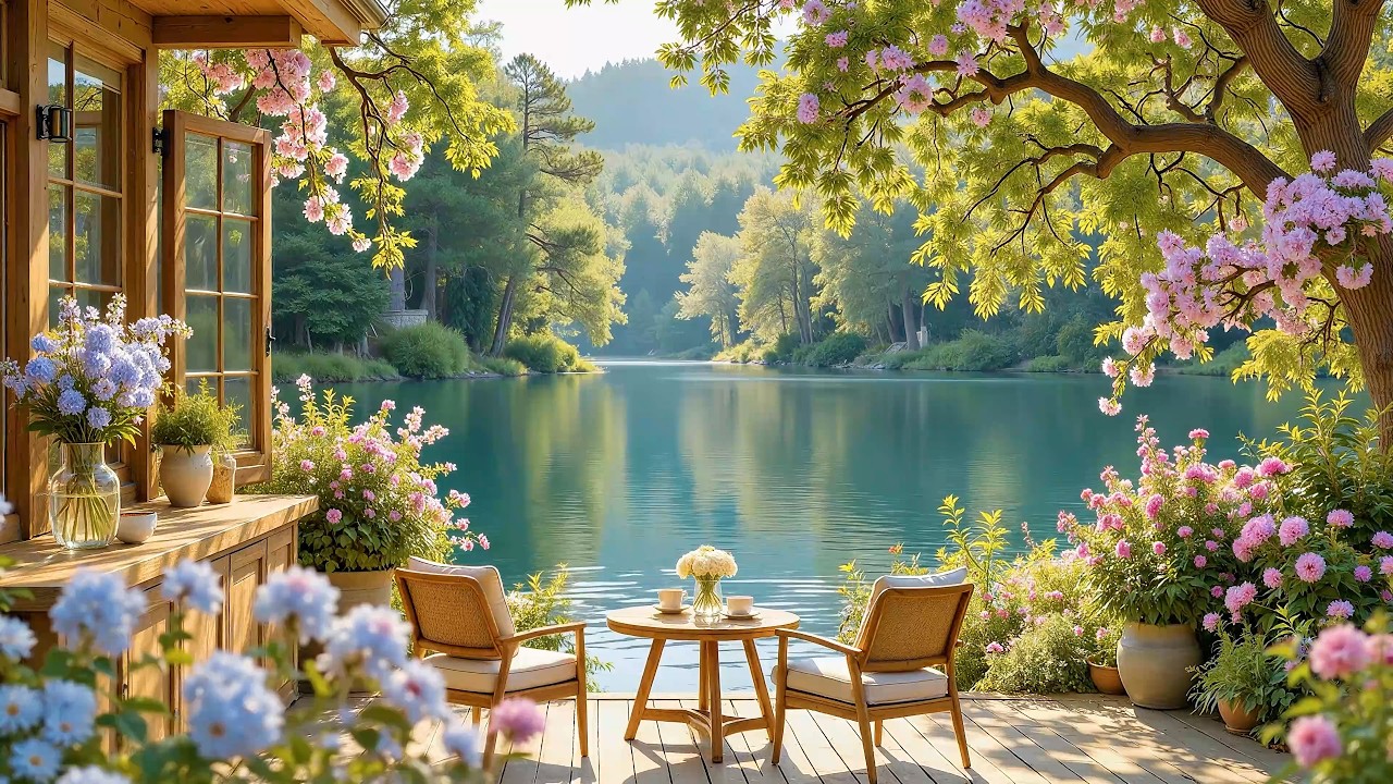 February Spring Morning Ambience 🌸 Gentle Piano & Nature Sounds for Relaxation