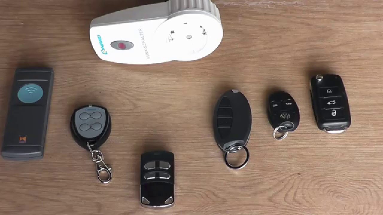 Sicherheitstechnik - Garagentor & Funkschalter mit einer Funkuniversalfernbedienung betätigen