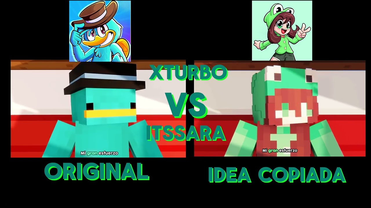 Un creeper explot&oacute; @xTurbo_ vs @itssara-mc