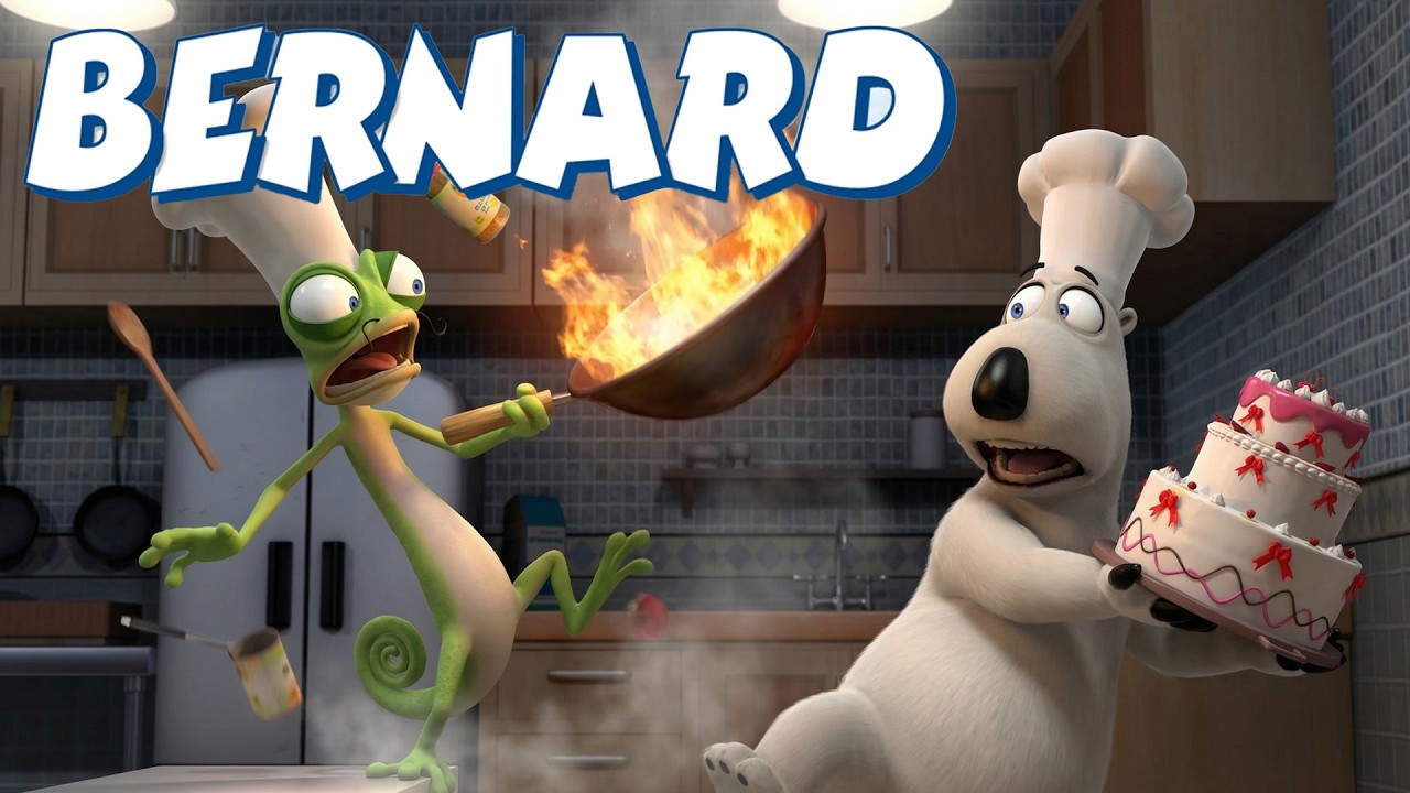 Bernard en el concurso de cocina 🍳🐻 Dibujos animados divertidos para niños 😂🎬 Mundo Animado