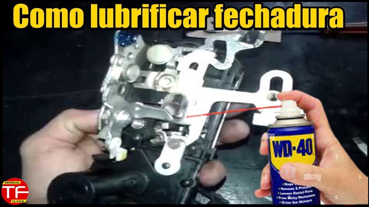 Como lubrificar a fechadura de porta do carro.