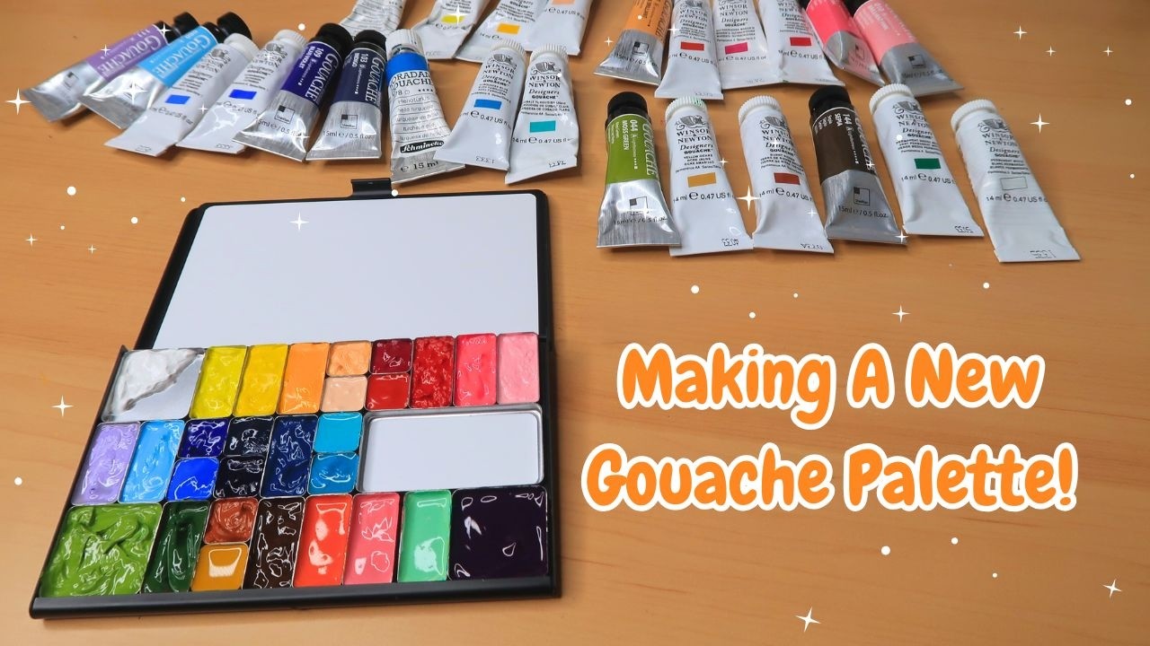 Art Toolkit Palette Setup ✭ Using All My Gouache In ONE Palette!