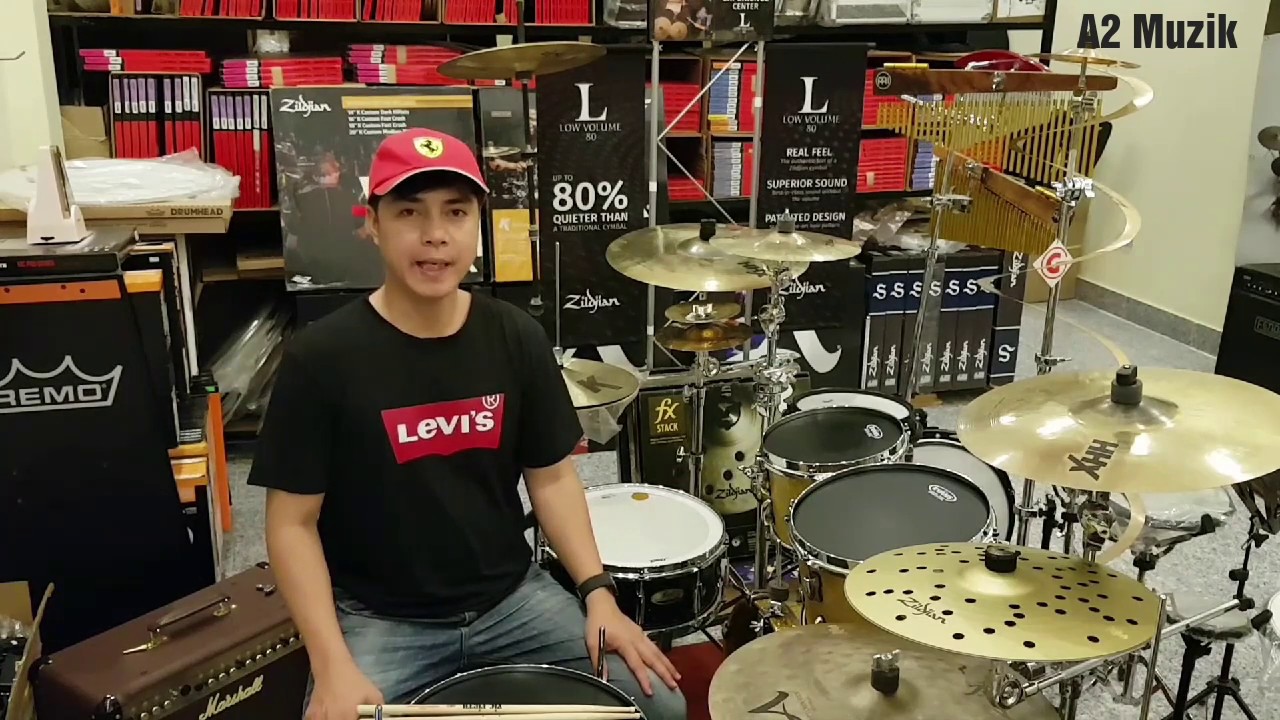 Hướng dẫn tự học trống: Câu fill 16 note (Slow Surf, Funky...)